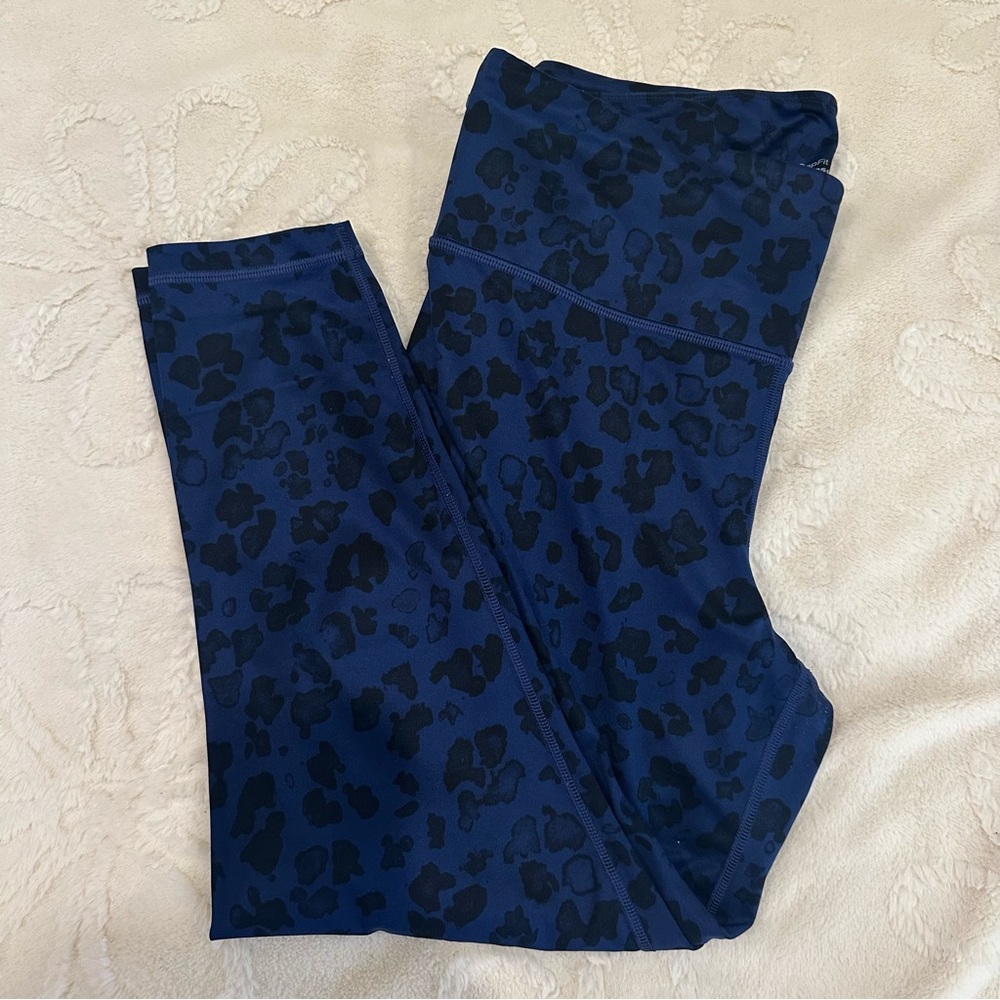GAP Women's Blue Leopard Leggings